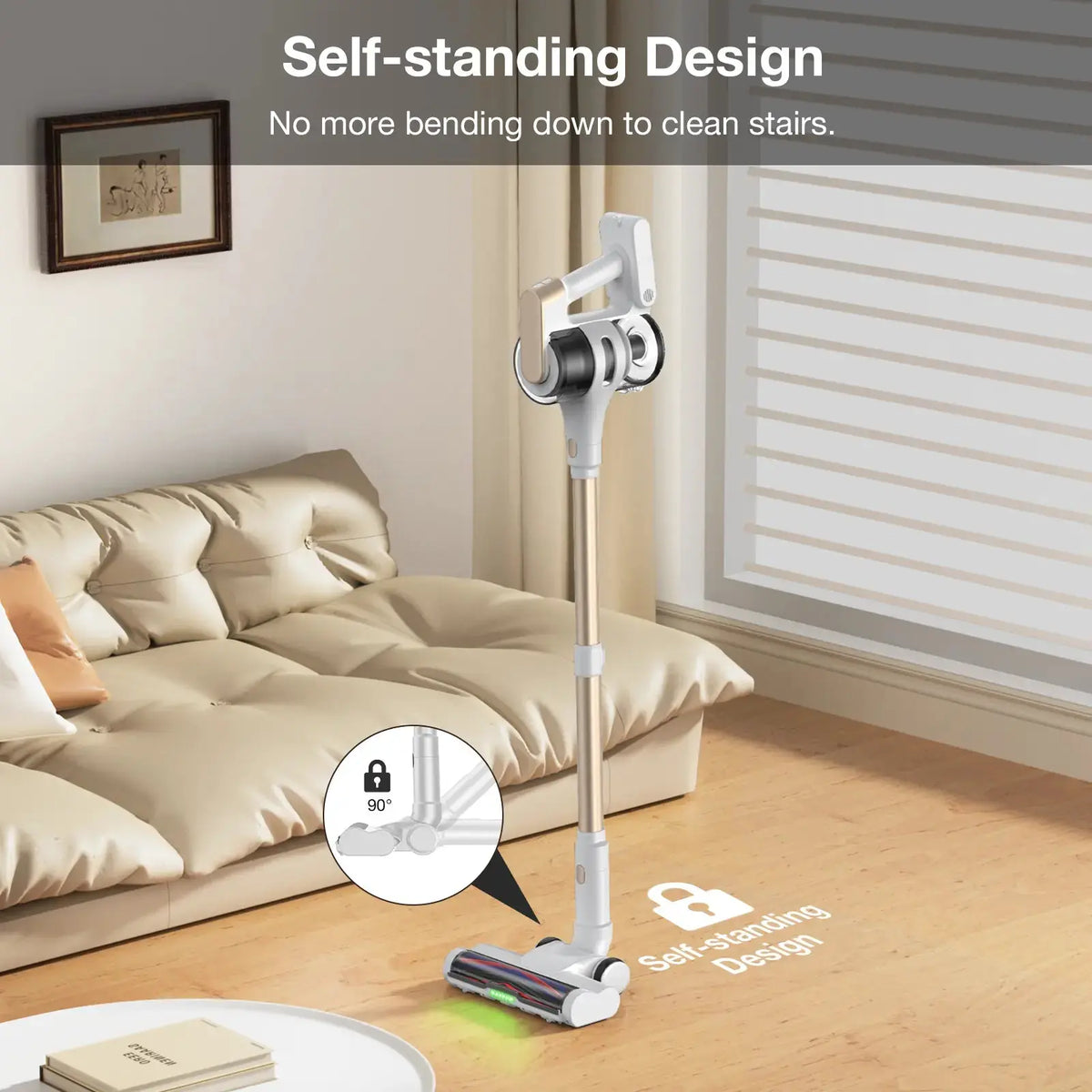 MOOSOO Powerful Stick Vacuum Cleaner, P5