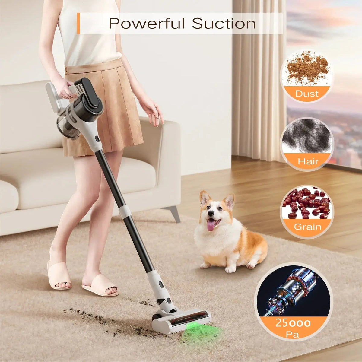 MOOSOO S5-MATE Cordless Stick Vacuum - WMT