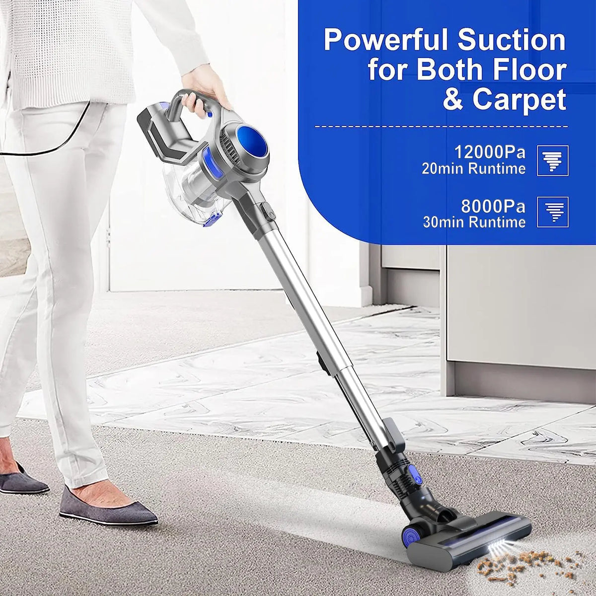 MOOSOO XL-618A 4-In-1 Lightweight Cordless Stick Vacuum store Cleaner X6 for Hard Floo