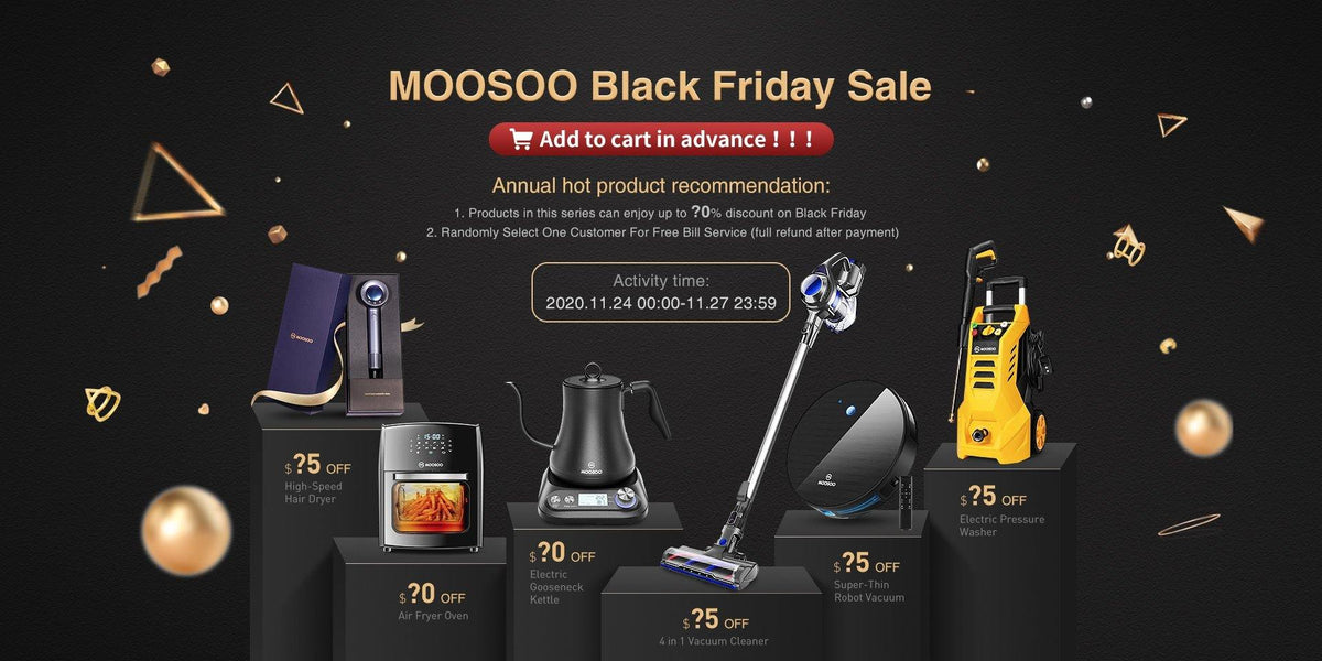 Black Friday Vacuum Deals 2020 In Moosoo MOOSOO