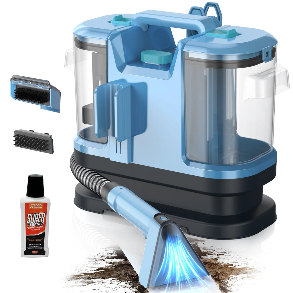 Carpet Cleaner Machine - Upholstery, Portable Spot and Stain Cleaner, Deep Cleaning for Pet Stain, Couch, Stair, Car Seat, Mattress and Carpet - WMT MOOSOO®