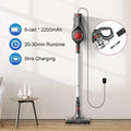 MOOSOO Cordless Stick Vacuum 20kPa for Carpet, Hard Floors and Pet Hair X6 new version,RED MOOSOO