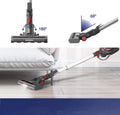 MOOSOO Cordless Stick Vacuum 20kPa for Carpet, Hard Floors and Pet Hair X6 new version,RED MOOSOO