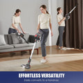 MOOSOO Cordless Stick Vacuum 20kPa for Carpet, Hard Floors and Pet Hair X6 new version,RED MOOSOO