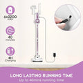 MOOSOO Cordless Vacuum Lightweight Stick Vacuum Cleaner for Carpet Hard Floor Pet Hair Home MOOSOO