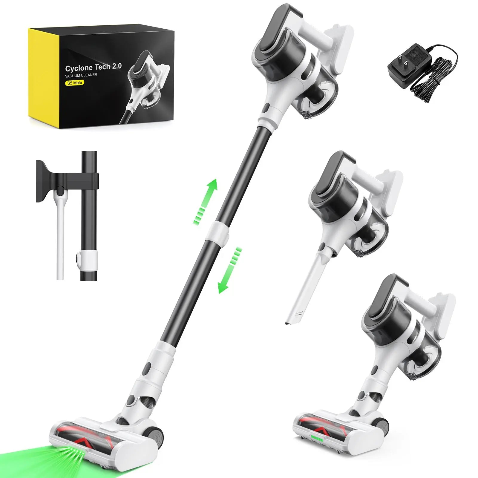 MOOSOO S5-MATE Cordless Stick Vacuum - Lightweight, High-Powered Clean