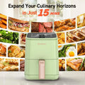 MOOSOO Green MA29 Mini Air Fryer with Screen and Time control function MOOSOO®