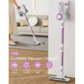 MOOSOO L12 Lightweight Cordless Stick Vacuum Cleaner, Pink MOOSOO