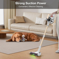 MOOSOO P5 Extended Runtime Flagship Cordless Vacuum, White