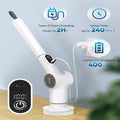 MOOSOO Q500 9-in-1 Electric Cleaning Brush Set - LED Display, 3 Speeds, 47