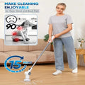 MOOSOO Q500 9-in-1 Electric Cleaning Brush Set - LED Display, 3 Speeds, 47