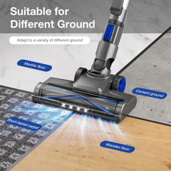 Stick Vacuum Cleaners - Blue Vacuum - XL618A Blue - MOOSOO