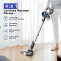 MOOSOO XL-618A 4-In-1 Stick Vacuum Cleaners -  Cordless Blue Vacuum