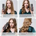 MOOSOO YB100 Cordless Automatic Hair Curler - 5200mAh Rechargeable Battery, LCD Display, 5 Temperature & Timer Settings - Gray MOOSOO®