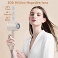 Moosoo High-Speed Low Noise hair dryer with Magnetic Nozzle White