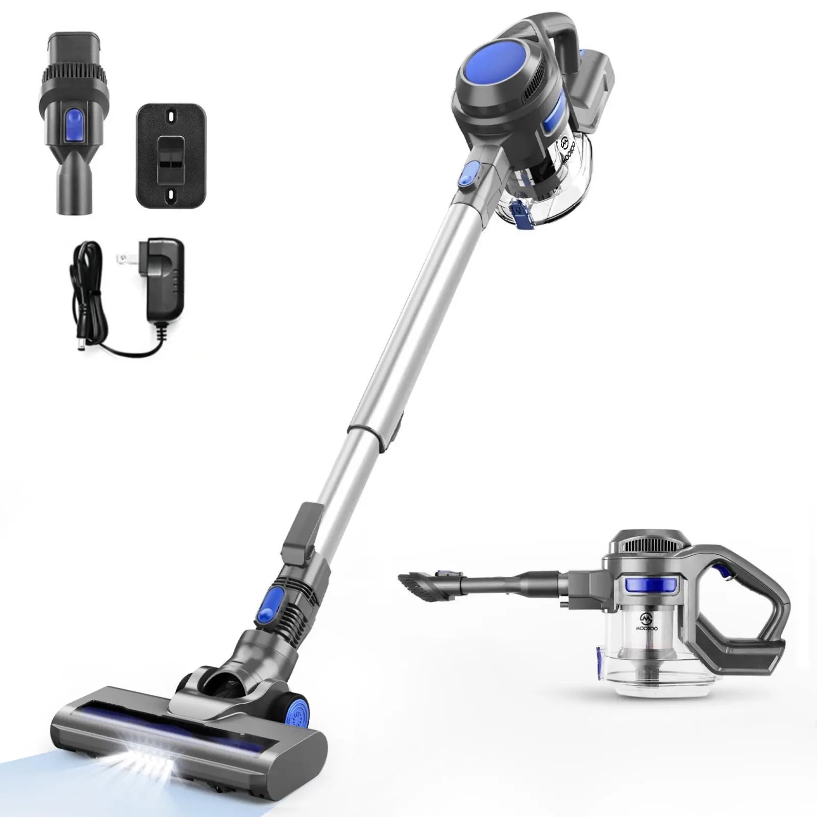 MOOSOO S6 Cordless Stick Vacuum: Lightweight & Powerful, High-Performa