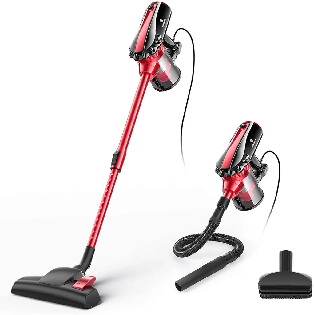 MOOSOO D600 Best Corded Stick Vacuum cleaner red